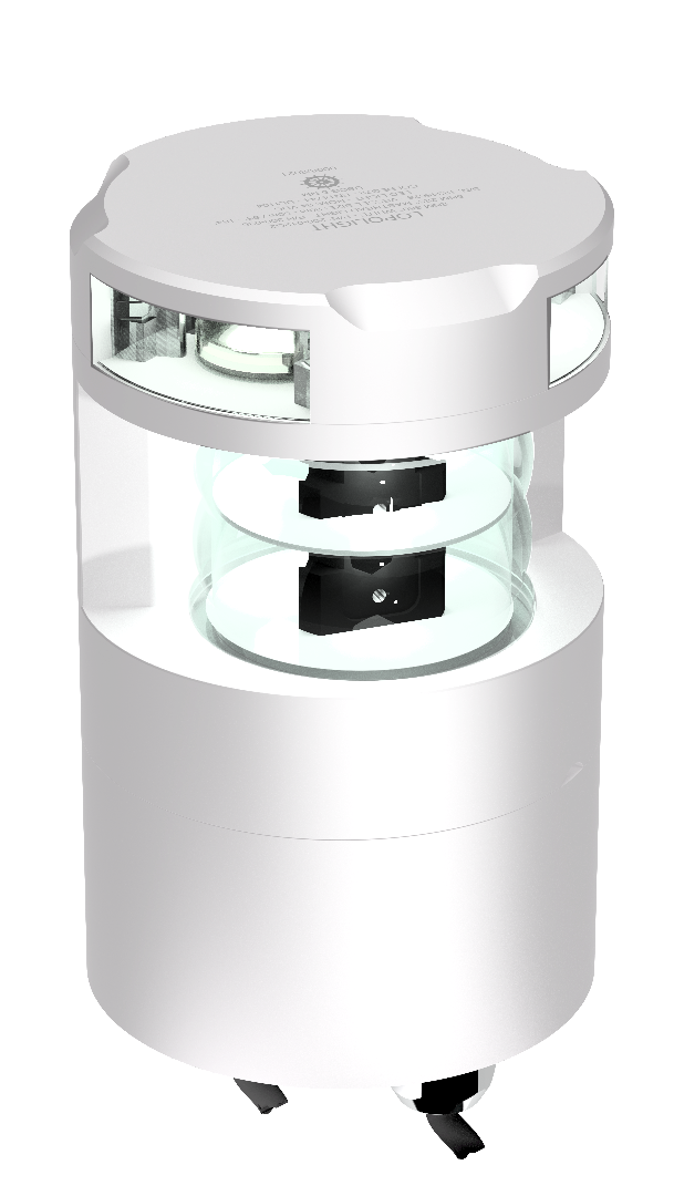 6nm 225° White, dbl masthead+3nm 360° White